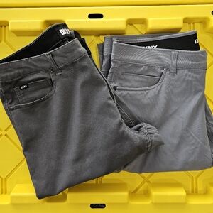 DKNY Charcoal and Black Pants